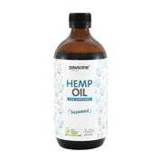 image of Pawsome Organics Pet Hemp Oil Seaweed 500ml on white background 