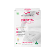 image of NaturoBest Prenatal Trimester One with Ginger 120c on white background 
