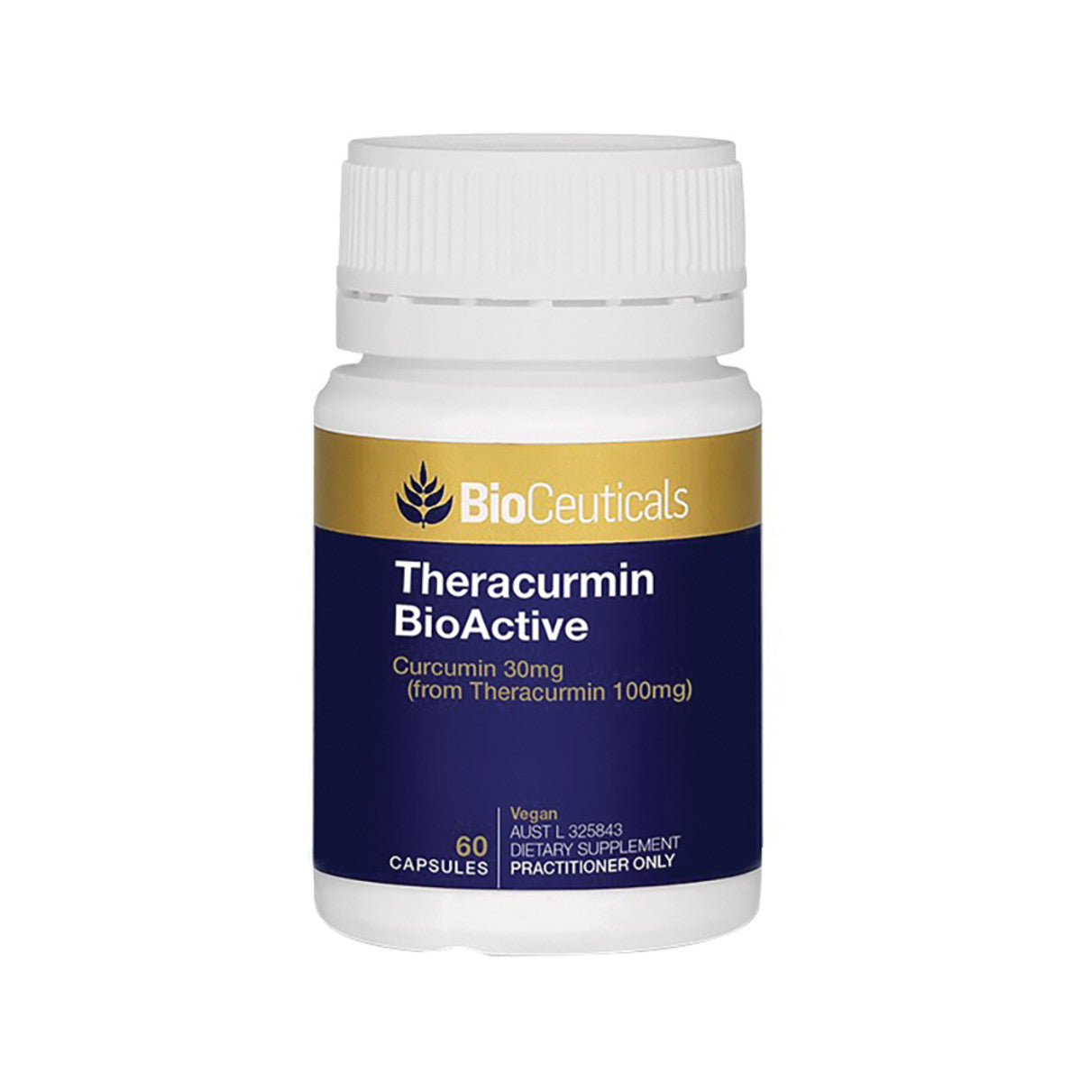 image of BioCeuticals Theracurmin BioActive 300mg 60c on white background 
