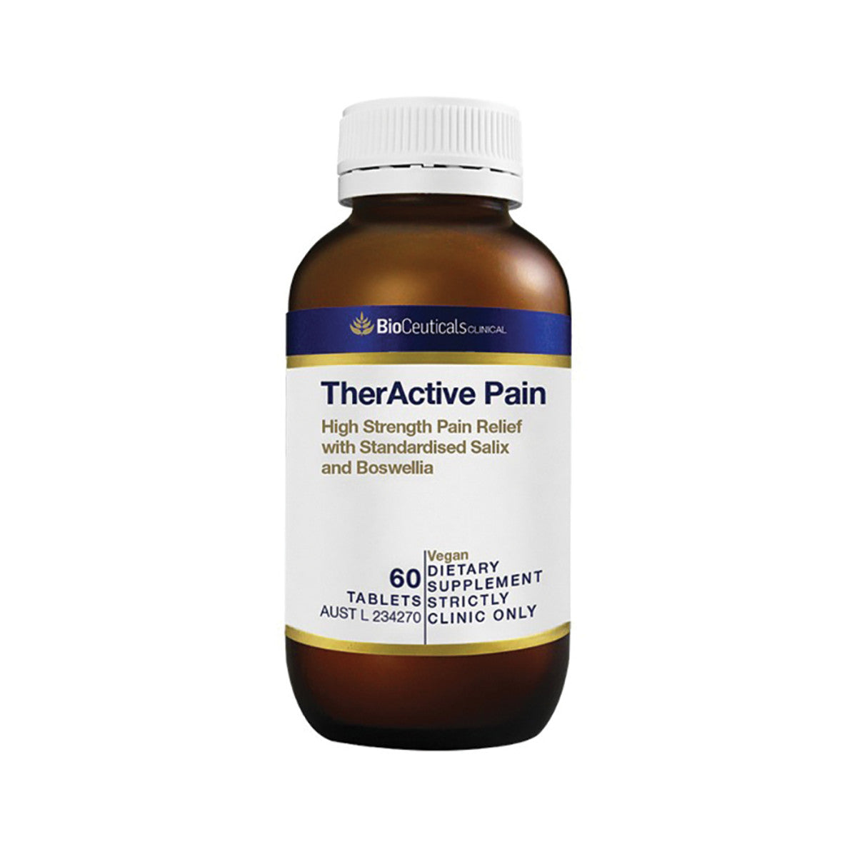 image of BioCeuticals Clinical TherActive Pain 60t on white background 