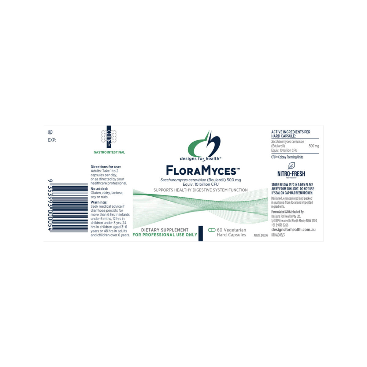 image of Designs For Health FloraMyces 60vc on white background 