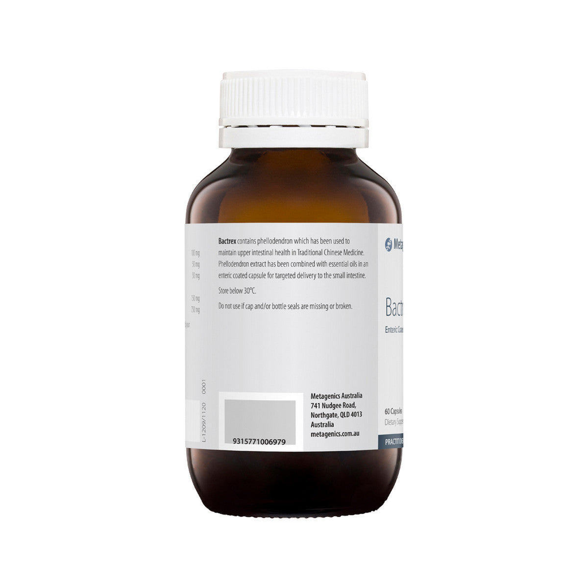 image of Metagenics Bactrex 60c on white background