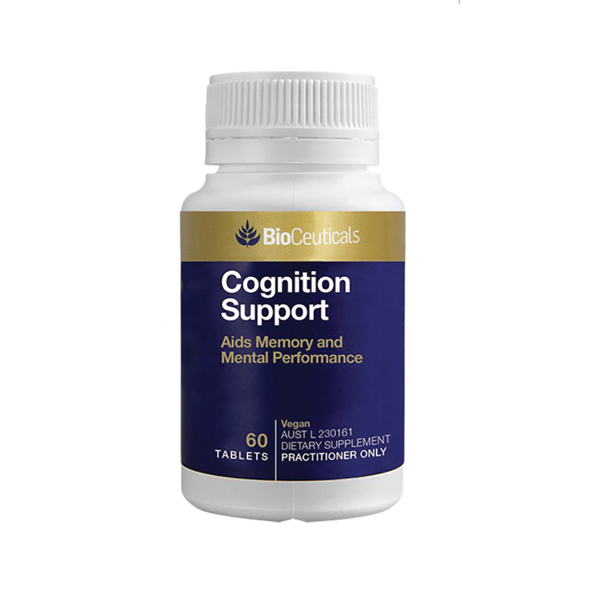 image of BioCeuticals Cognition Support 60t on white background 