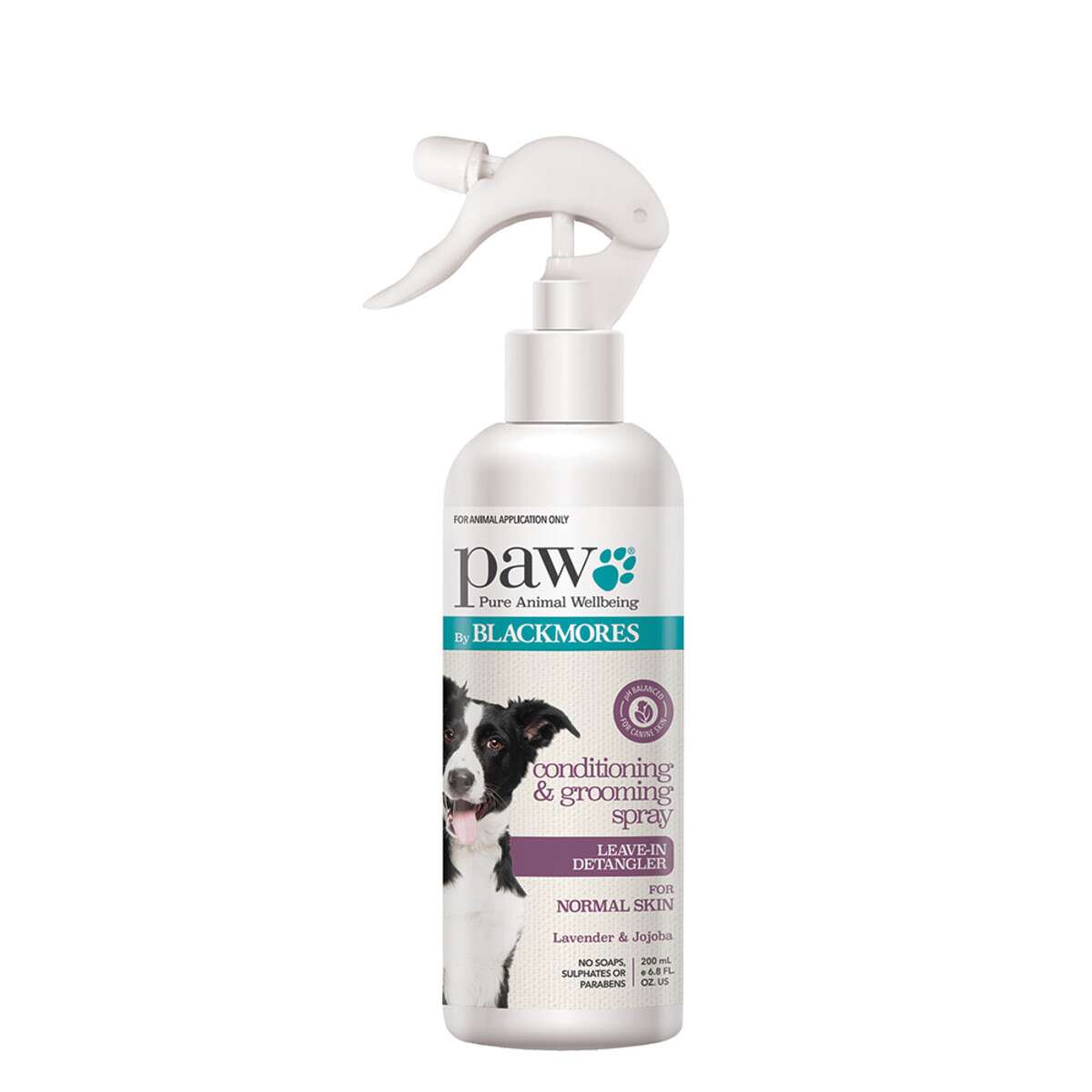 image of PAW By Blackmores Conditioning & Grooming Spray Lavender & Jojoba 200ml on white background 