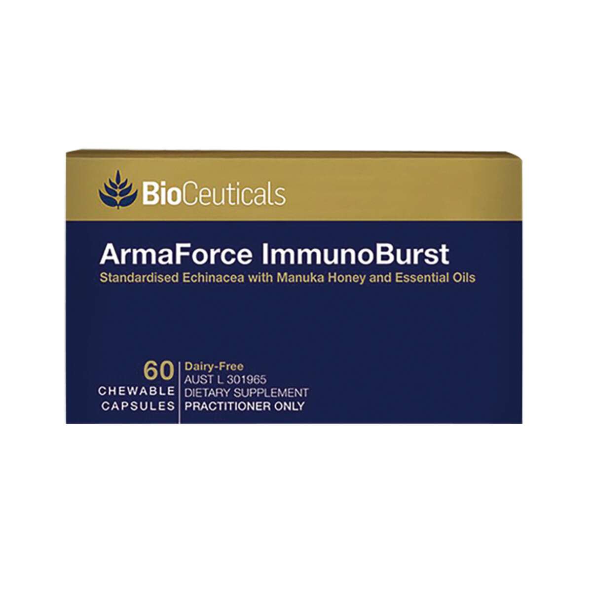 Image of BioCeuticals ArmaForce ImmunoBurst Chewable 60c on white background