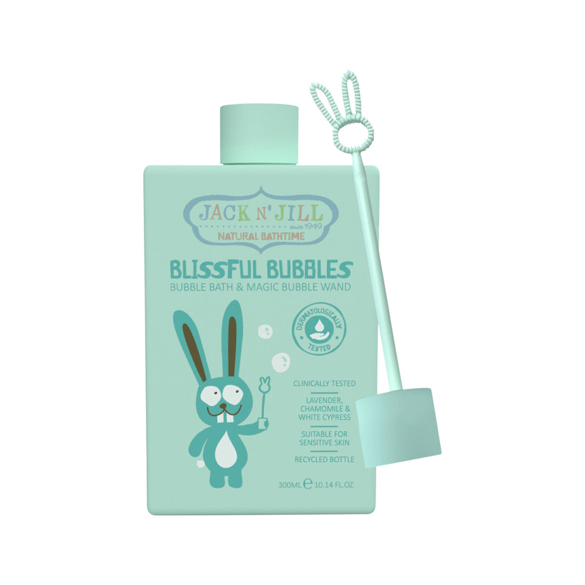 image of Jack N' Jill Natural Bathtime Blissful Bubbles (Bubble Bath & Magic Bubble Wand) 300ml on white background