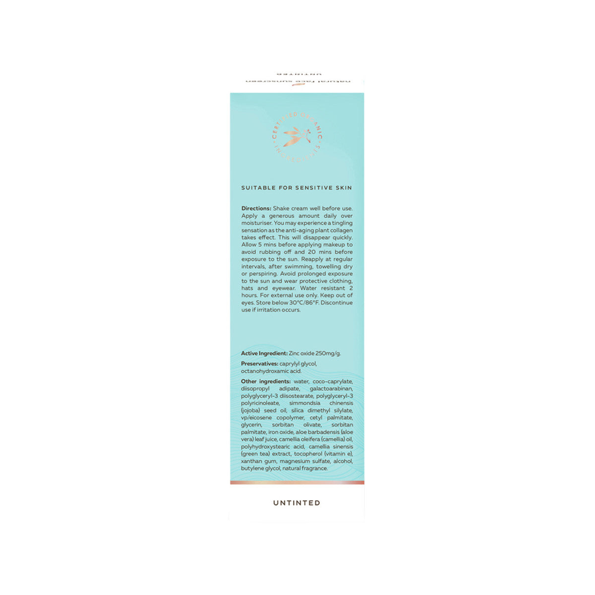 image of Wotnot Natural Face Sunscreen SPF 30 (Prime & Protect) Untinted BB Cream 60g o white background