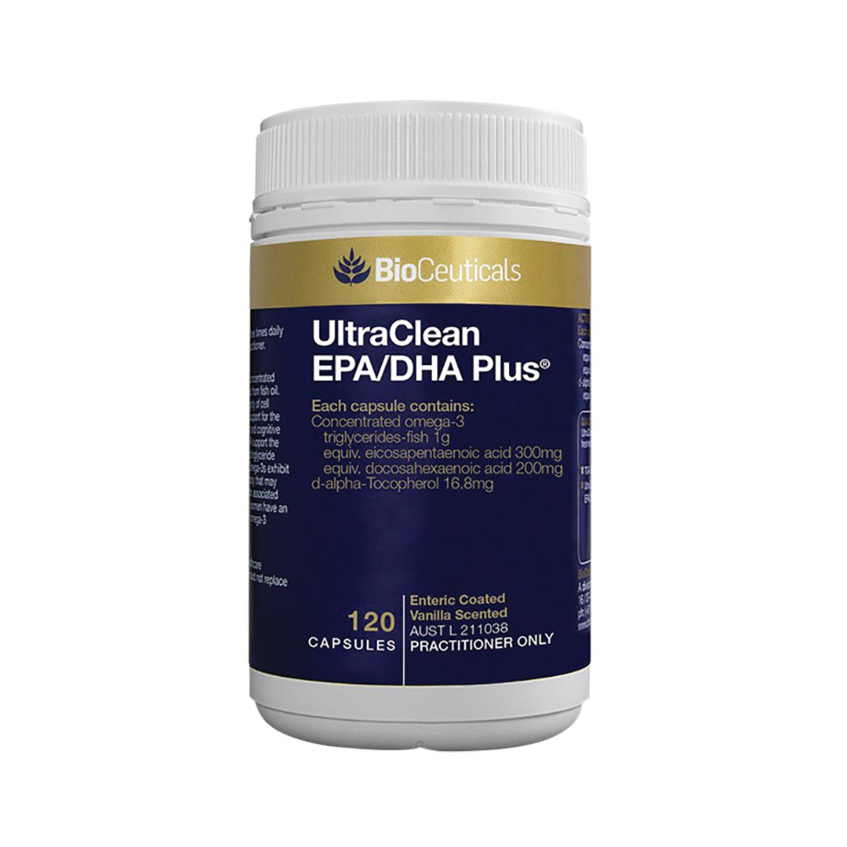DHA Plus 120c on white background 
