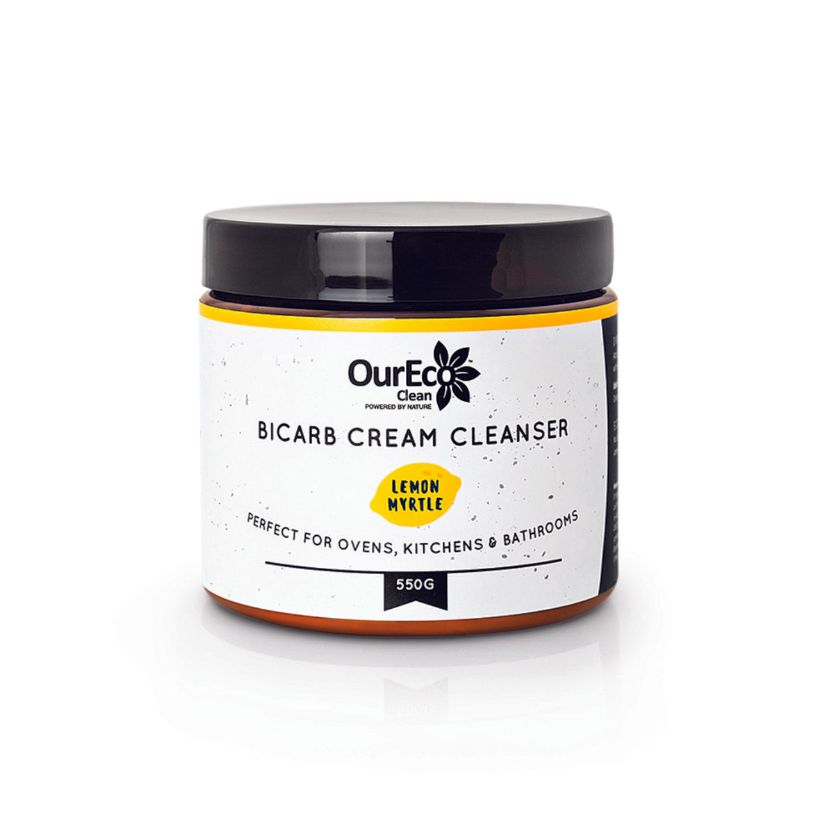 image of OurEco Clean BiCarb Cream Cleanser Lemon Myrtle 550g on white background