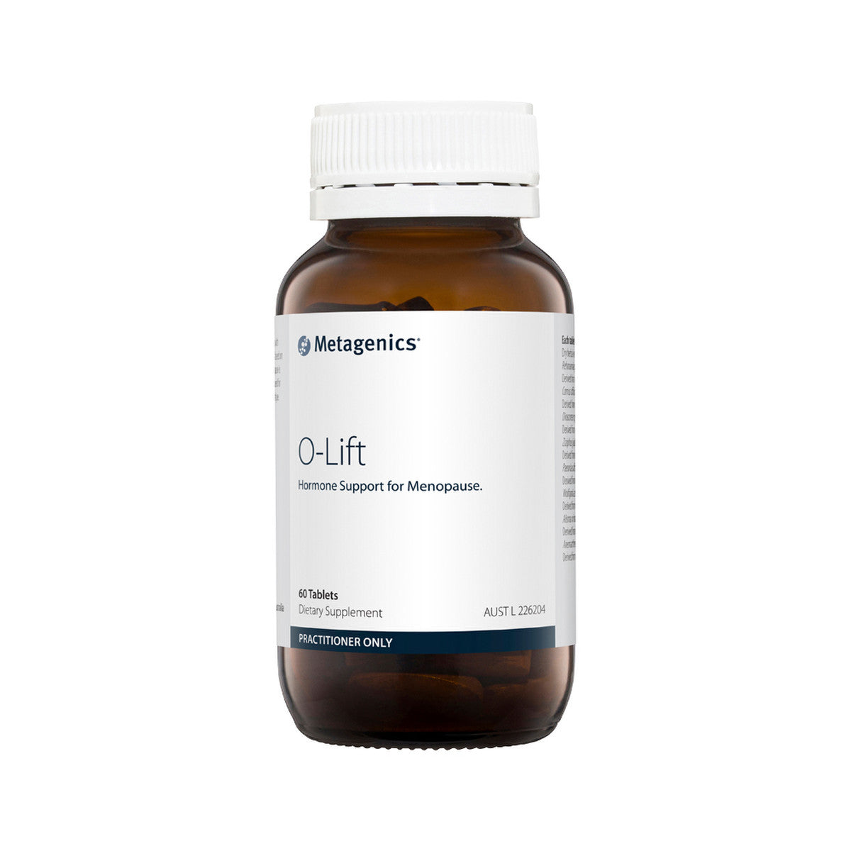 image of Metagenics O-Lift 60t with white background 