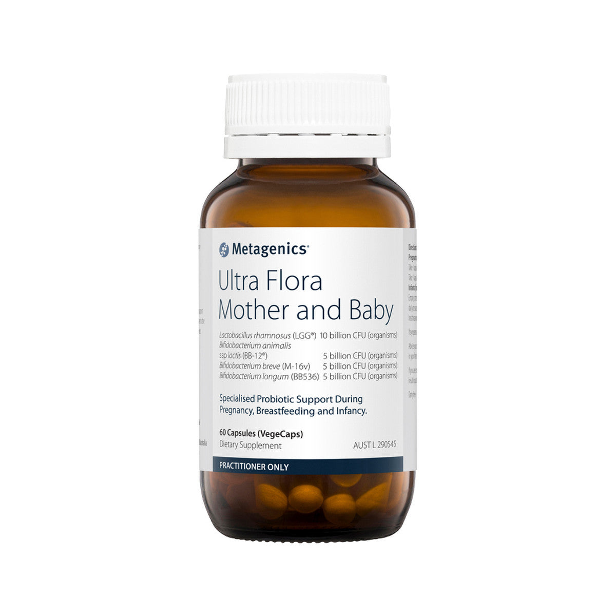 image of Metagenics Ultra Flora Mother and Baby 60c on white background