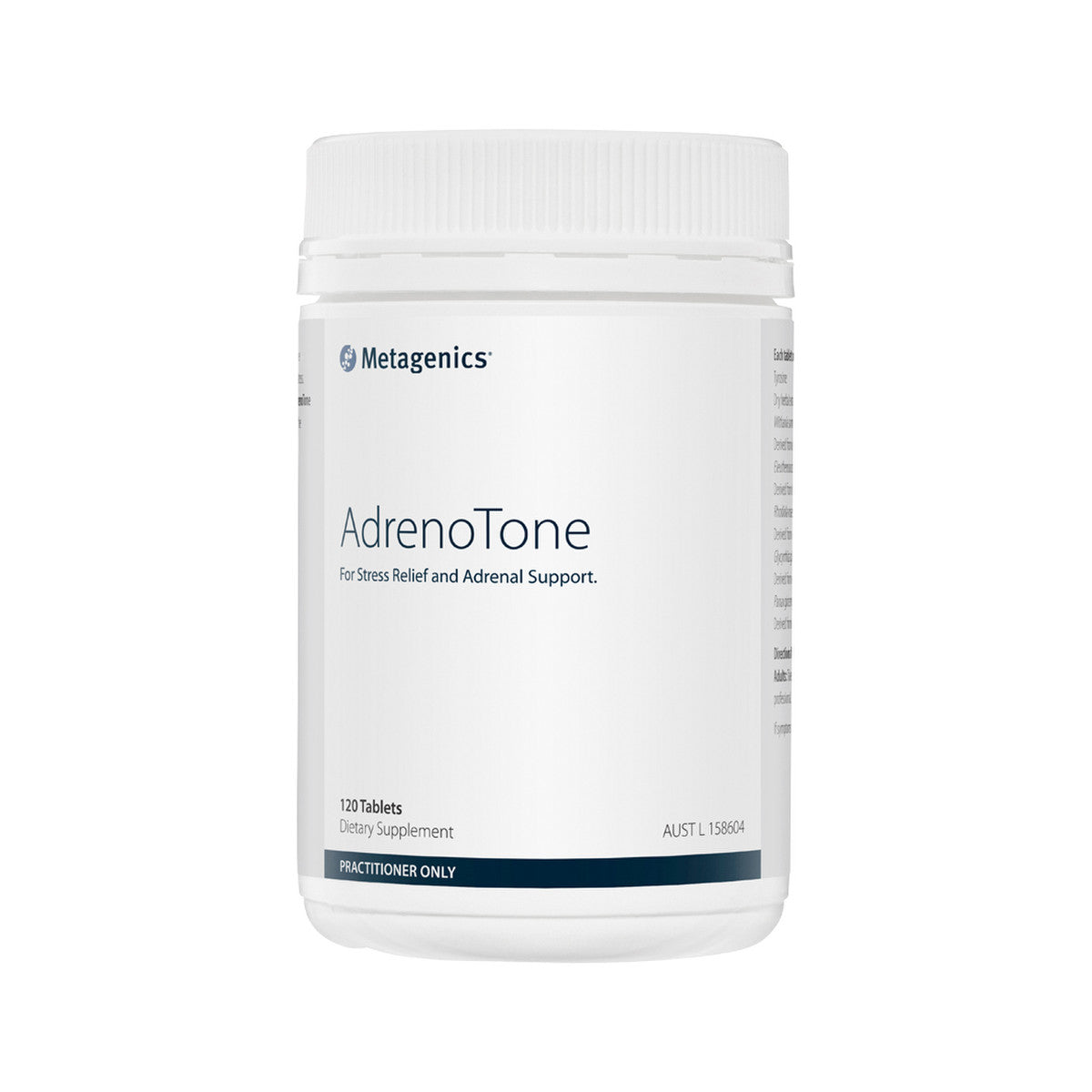 image of Metagenics AdrenoTone 120t on white background