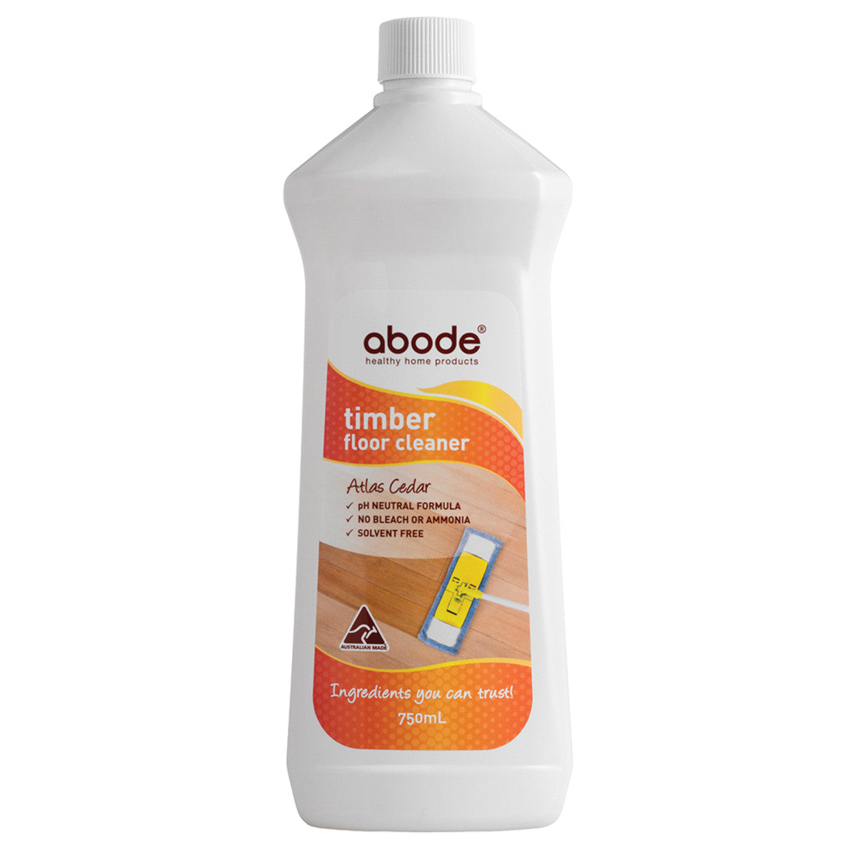 image of Abode Timber Floor Cleaner Atlas Cedar 750ml on white background
