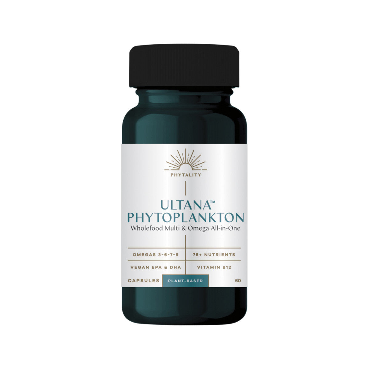 image of Phytality Ultana Phytoplankton (Wholefood Multi & Omega All-in-One) 60c on white background