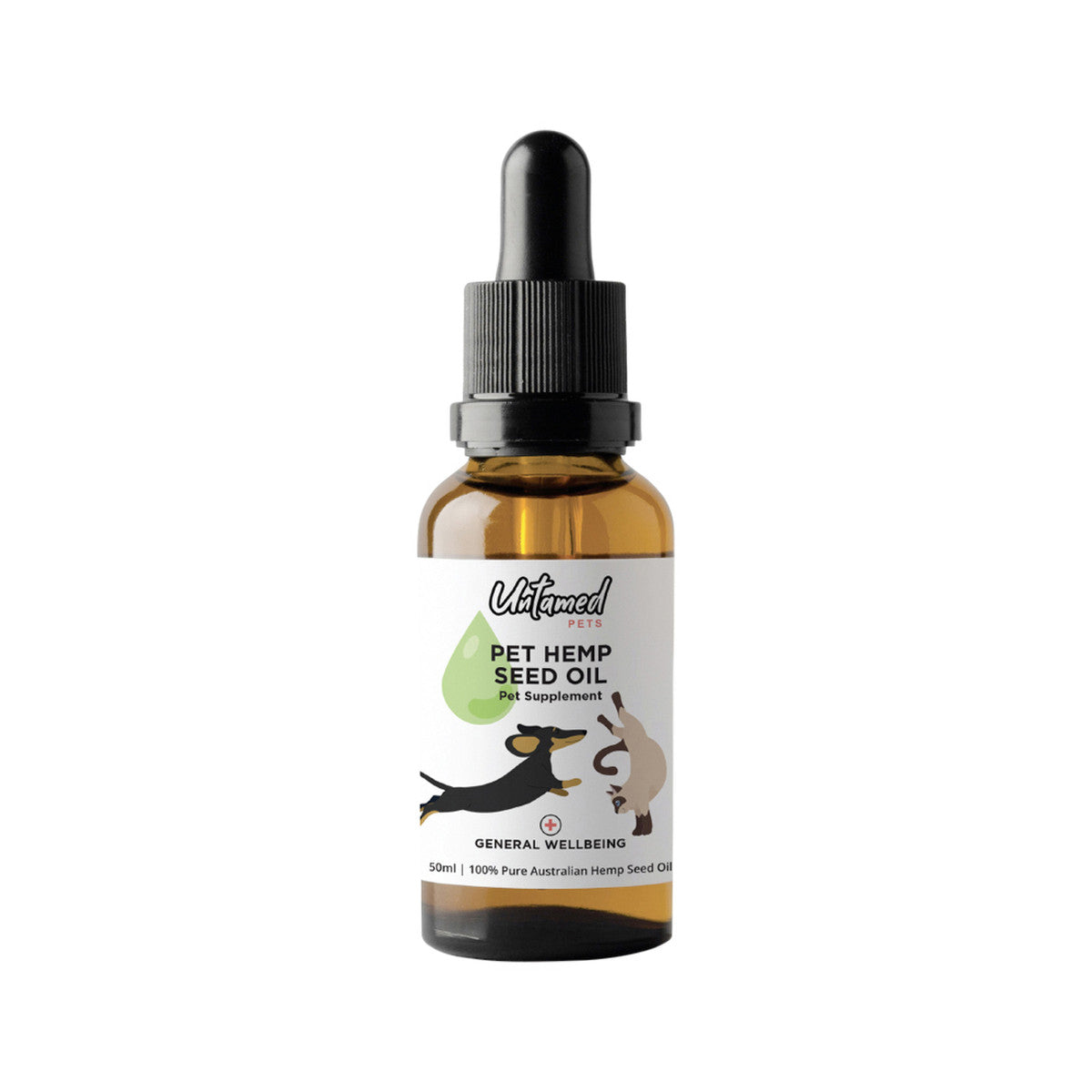 image of Untamed Pets Pet Hemp Seed Oil 50ml on white background
