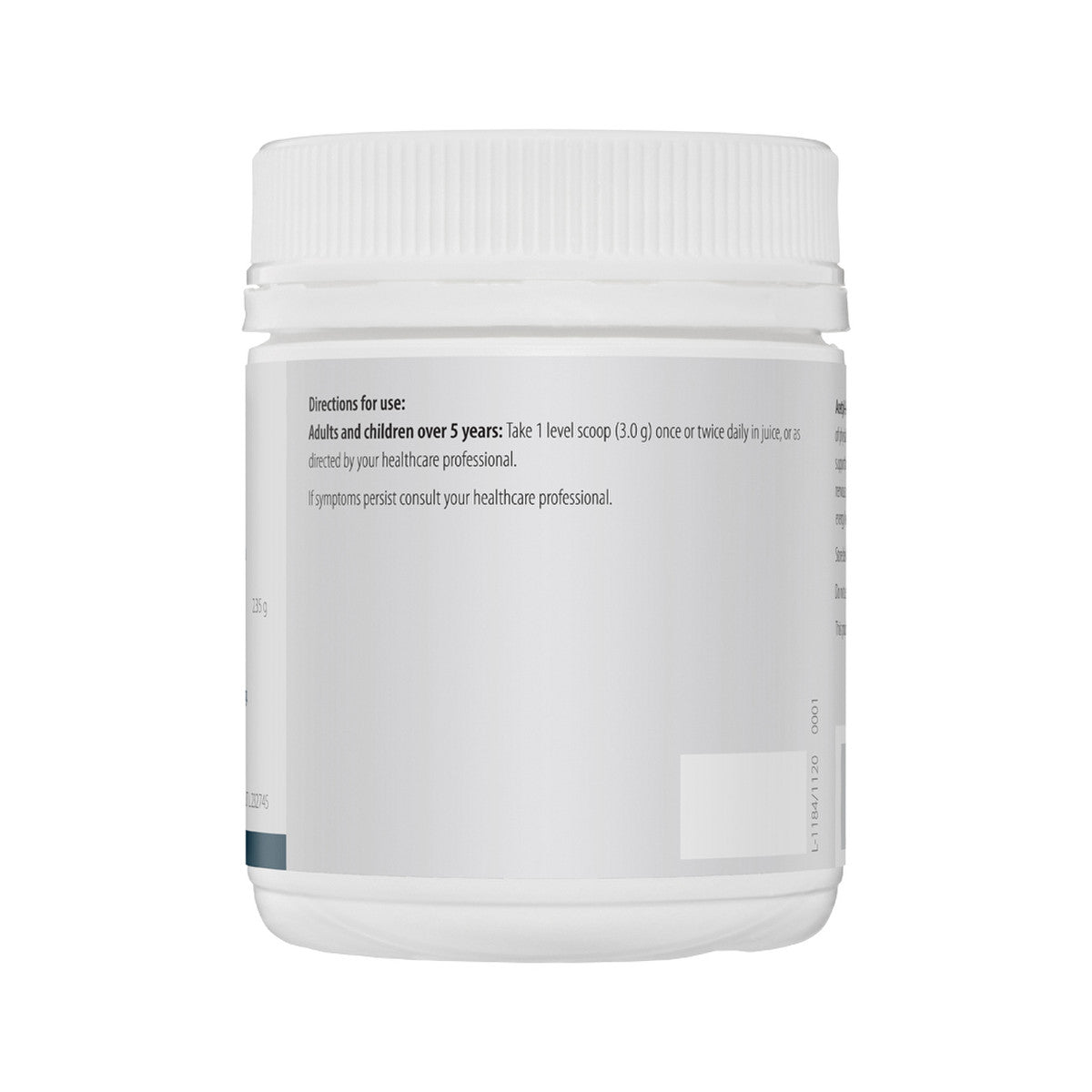 image of Metagenics Acetyl-L-Carnitine Oral Powder 100g on white background