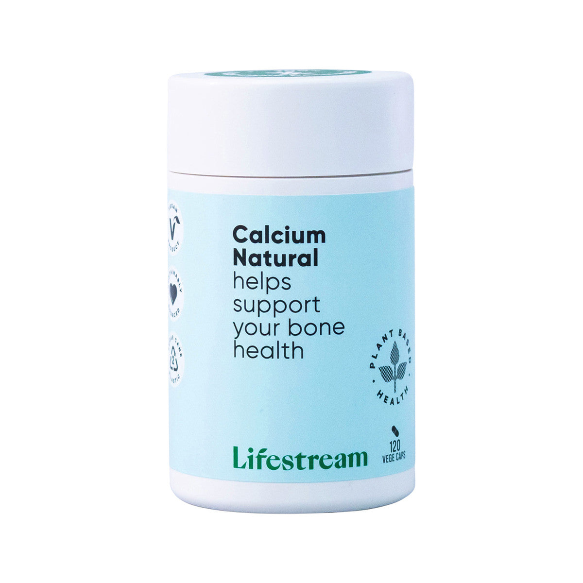image of Lifestream Calcium Natural 120vc on white background