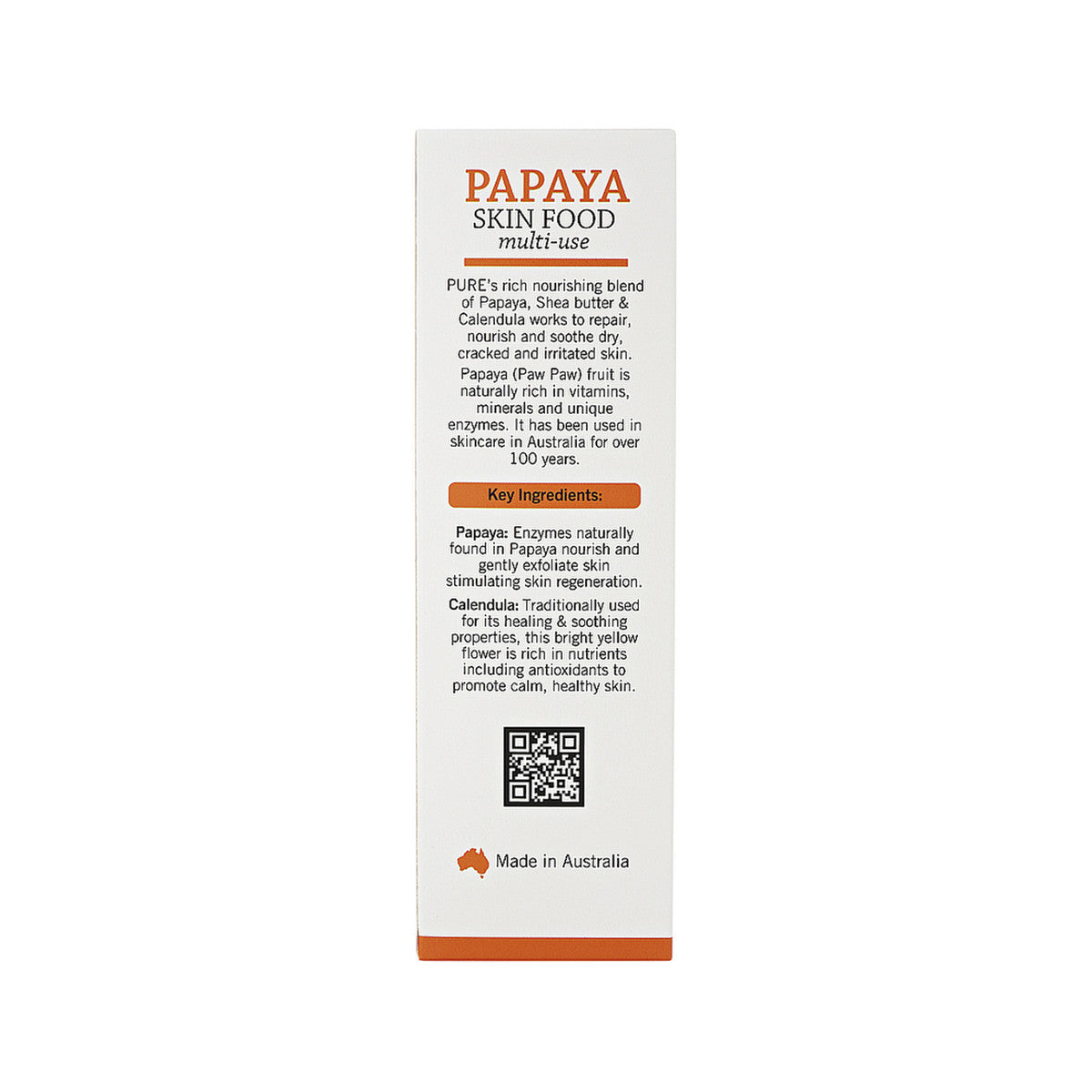 image of P'URE Papayacare Papaya Skin Food Multi-Use (Paw Paw with Calendula) 75g on white background