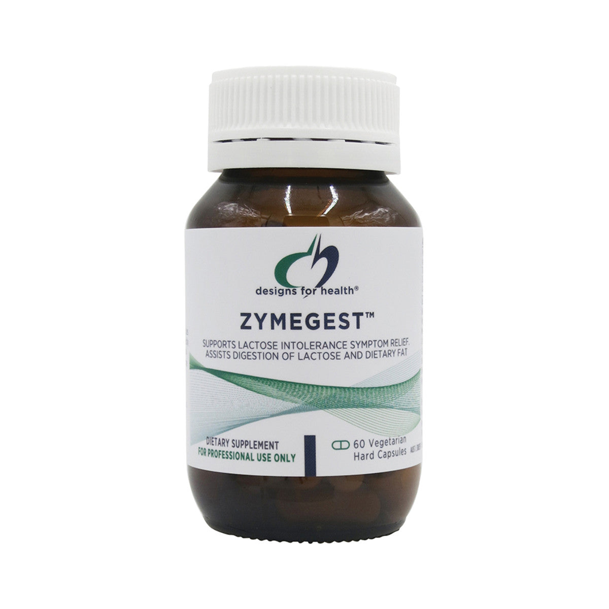 image of Designs For Health ZymeGest 60 vege caps on white background 