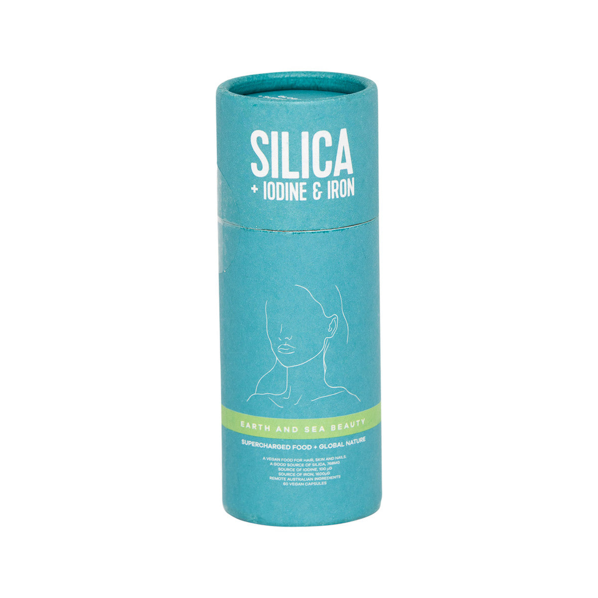 image of Supercharged Food Earth And Sea Beauty Silica + Iodine + Iron 60vc on white background