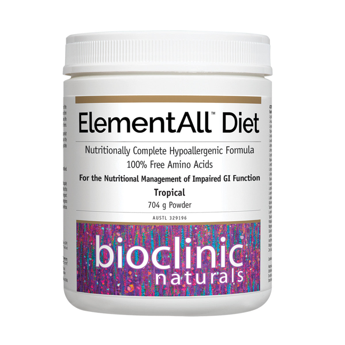 image of Bioclinic Naturals ElementAll Diet Tropical 704g Powder on white background 
