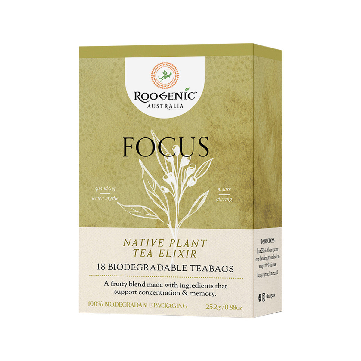 Roogenic Australia Focus Native Plant Tea Elixir Loose Leaf 60g