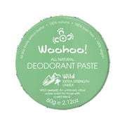 image of Woohoo Deodorant Paste Wild (Extra Strength Unisex) Tin 60g on white background