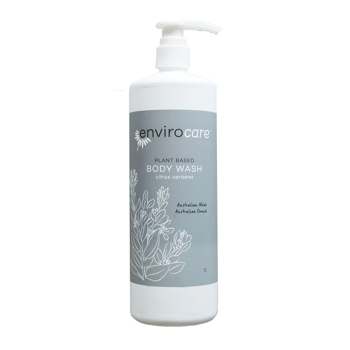 image of EnviroCare Plant Based Body Wash (citrus verbena) 1L on white background 