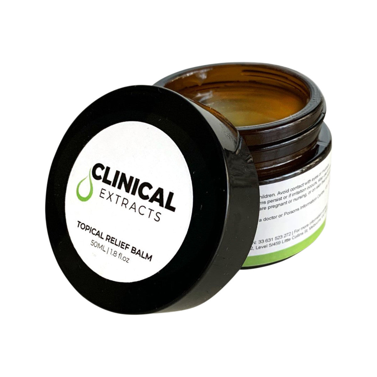 image of Clinical Extracts Topical Relief Balm 50ml with white background