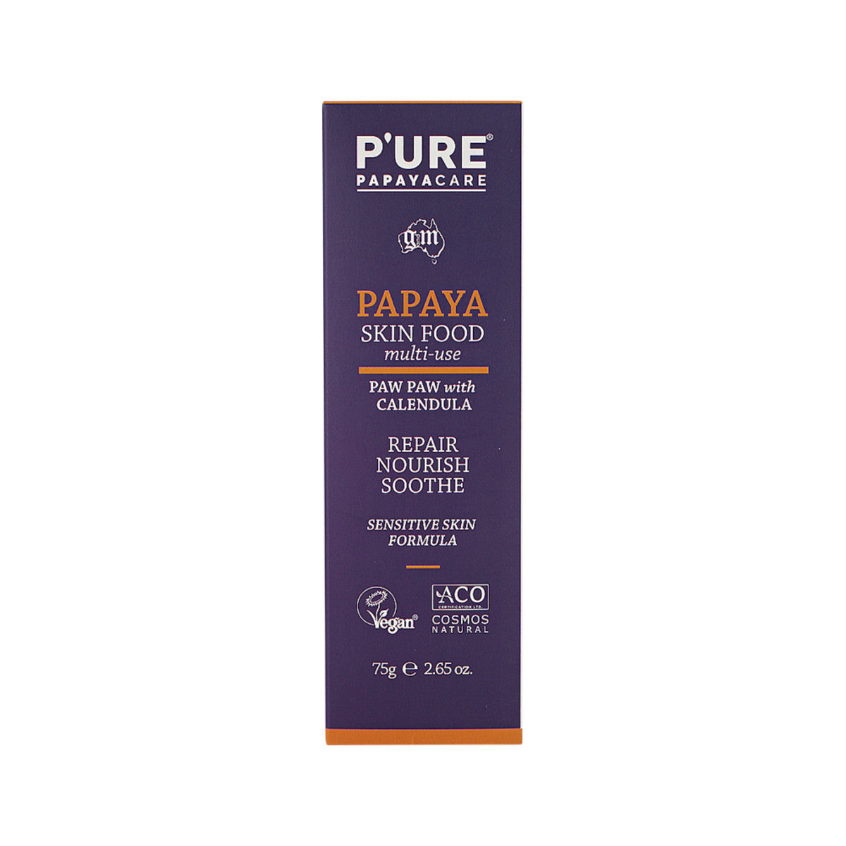 image of P'URE Papayacare Papaya Skin Food Multi-Use (Paw Paw with Calendula) 75g on white background