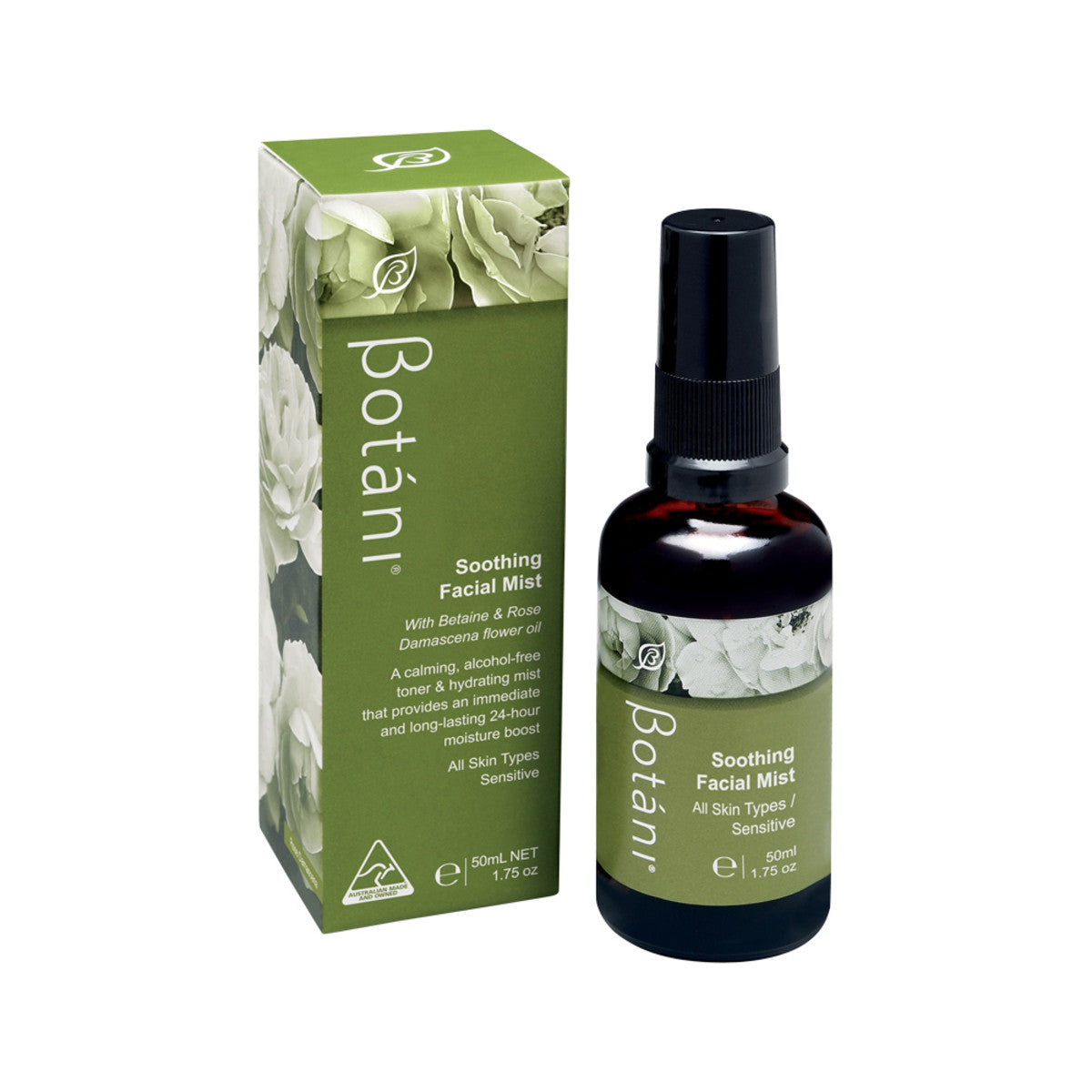 image of Botani Soothing Facial Mist 50ml on white background 