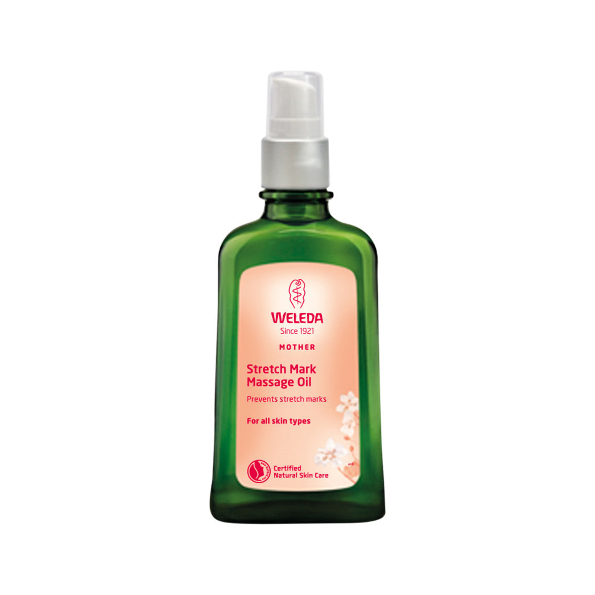 image of Weleda Massage Oil Stretch Mark 100ml on white background 