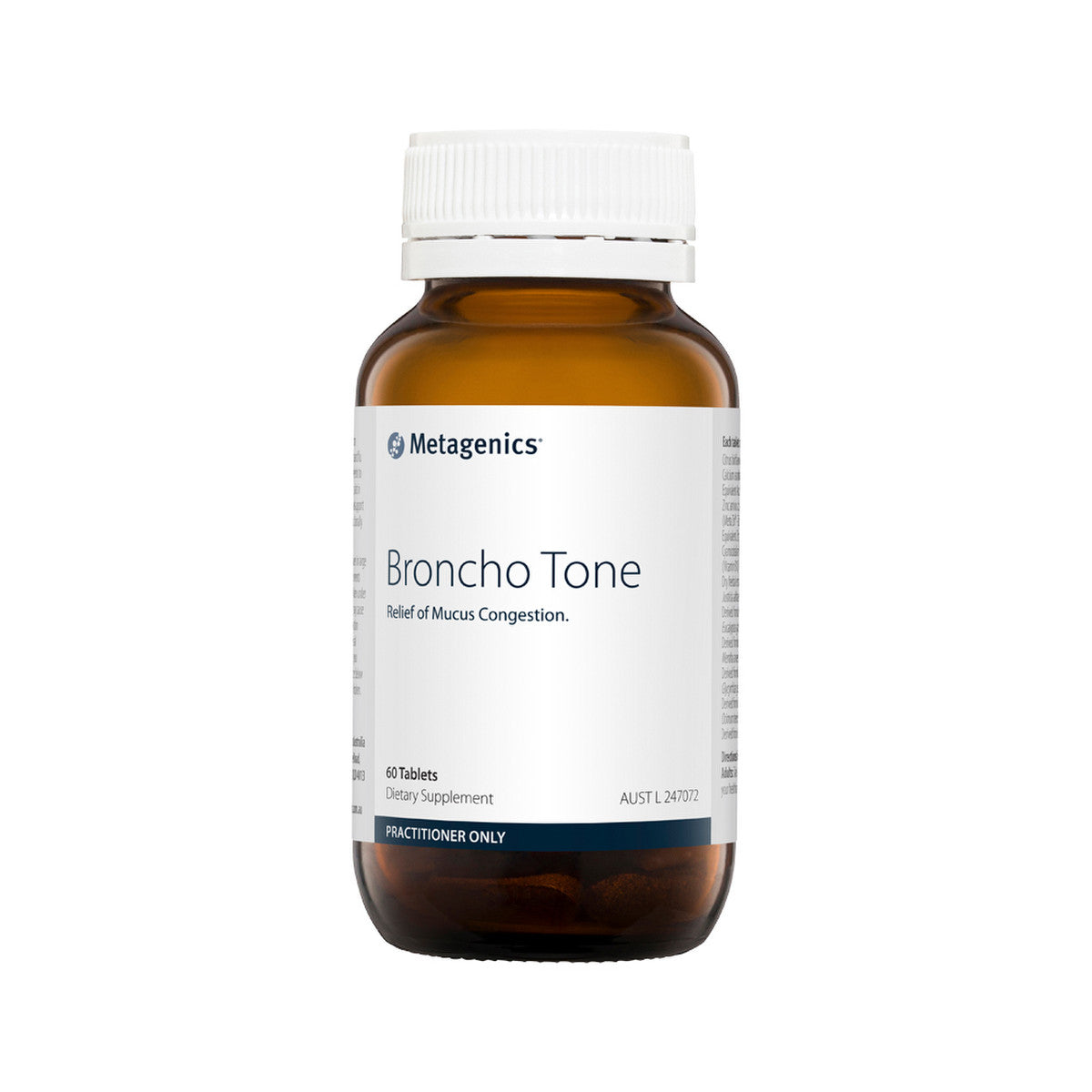 image of Metagenics Broncho Tone 60t on white background