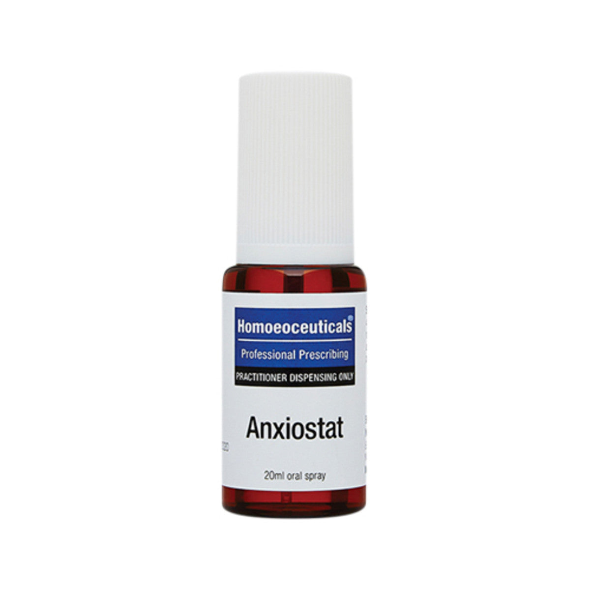 image of Biomedica Homoeoceuticals Anxiostat 20ml Oral Spray on white background 