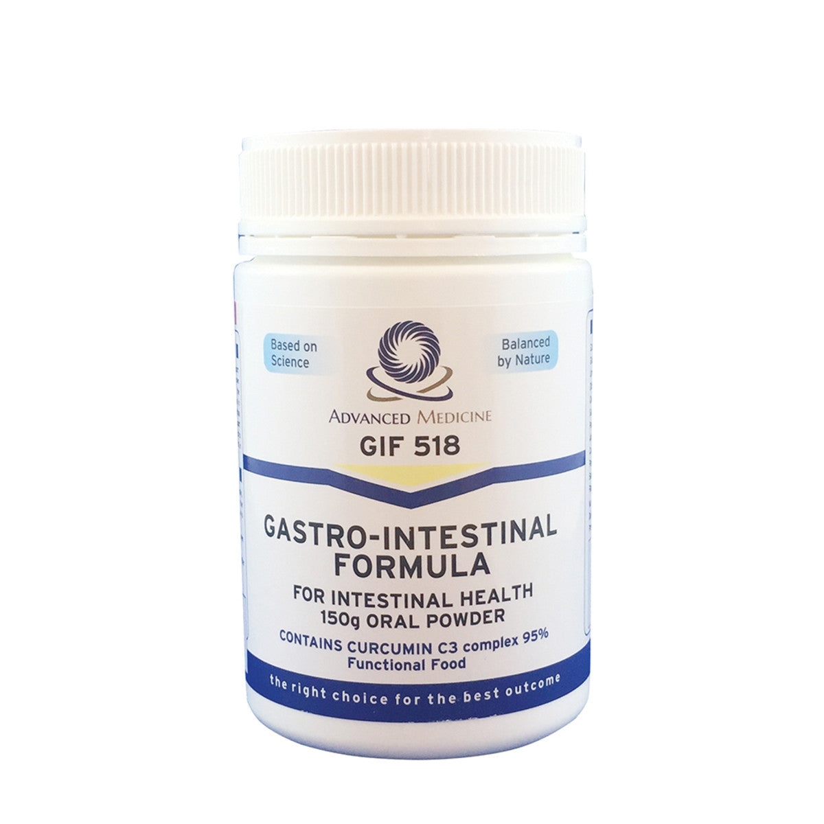image of Advanced Medicine GIF 518 Gastro-Intestinal Formula 150g on white background 