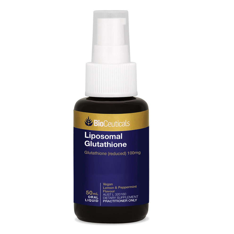 image of Bioceuticals Liposomal Glutathione 50ml spray on a white background 