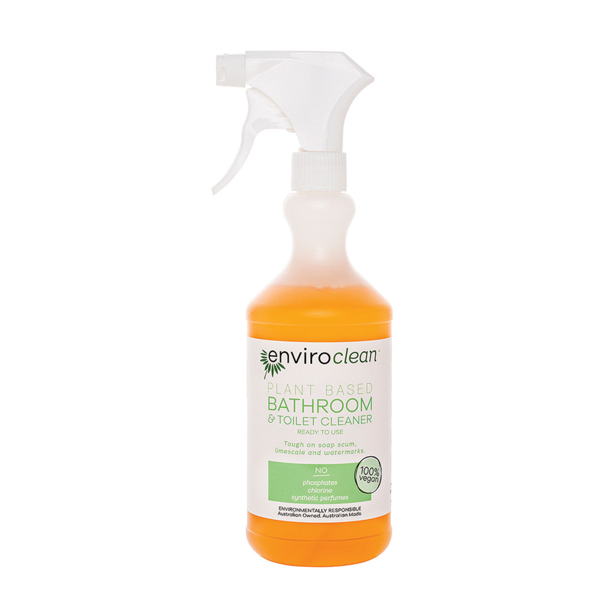 image of EnviroClean Plant Based Bathroom & Toilet Cleaner Spray 750ml on white background