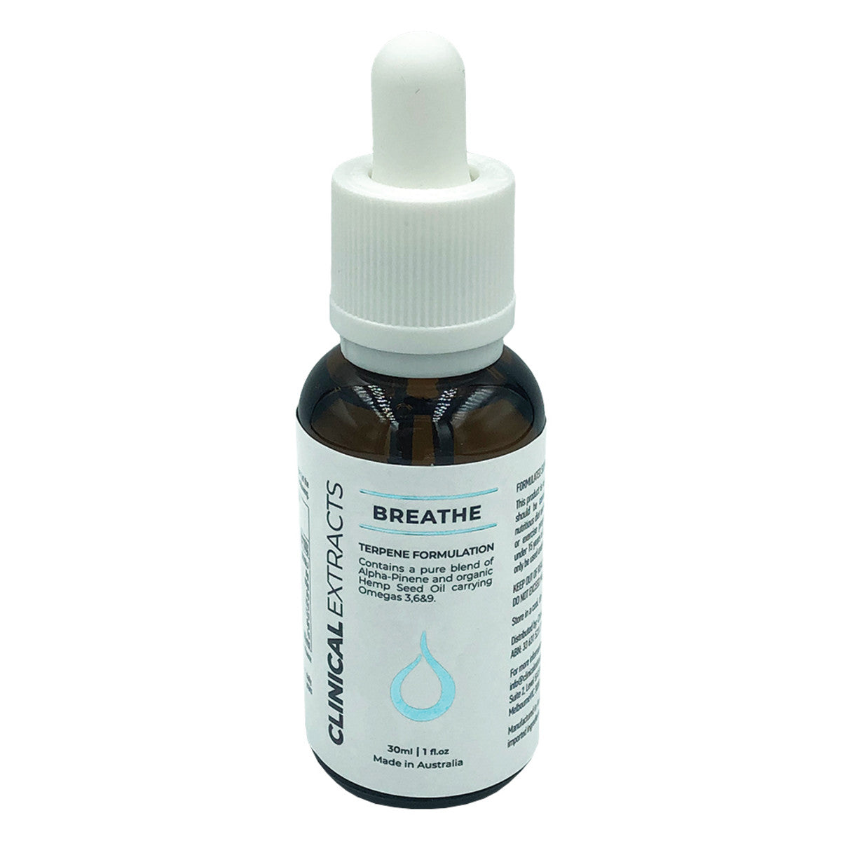 image of Clinical Extracts Breathe 30ml on white background  