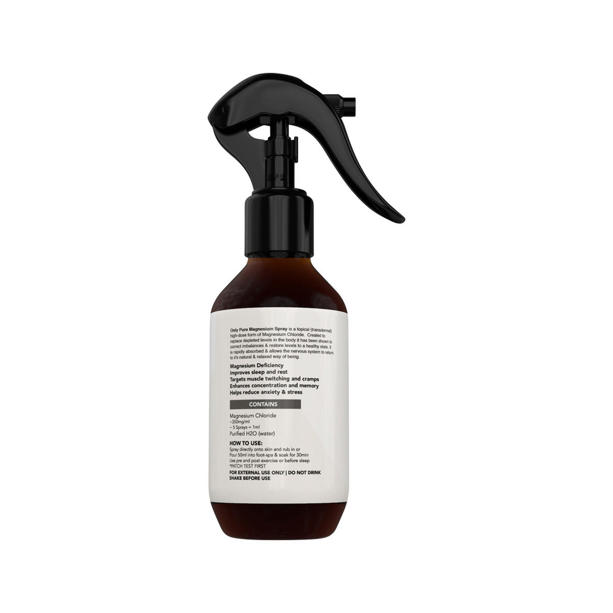 image of Raw Medicine Magnesium Oil (Highly Concentrated) Only Pure Spray 200ml on white background
