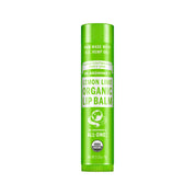 image of Dr. Bronner's Organic Lip Balm 4g lemon lime on white background 
