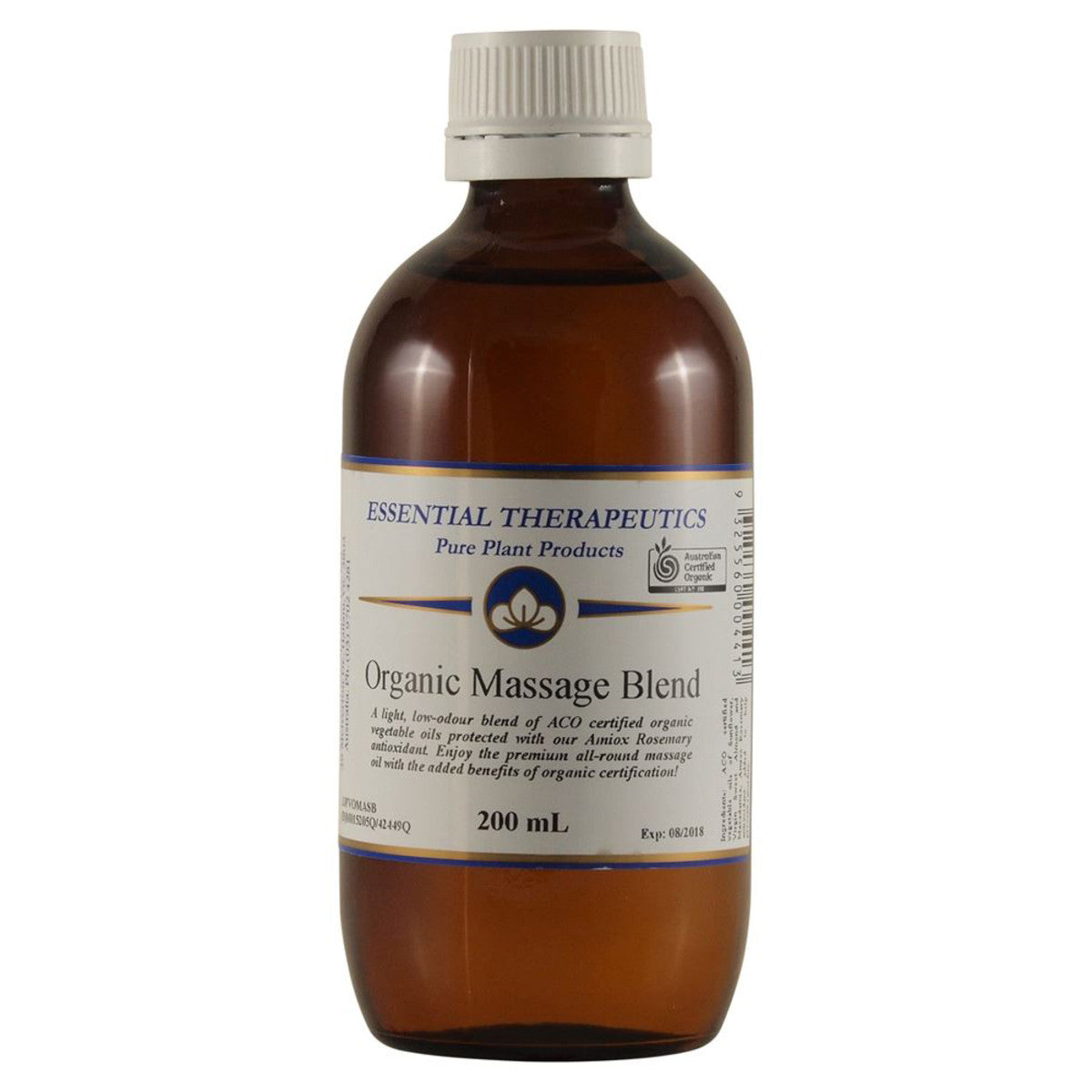 image of Essential Therapeutics Organic Massage Blend 200ml on white background