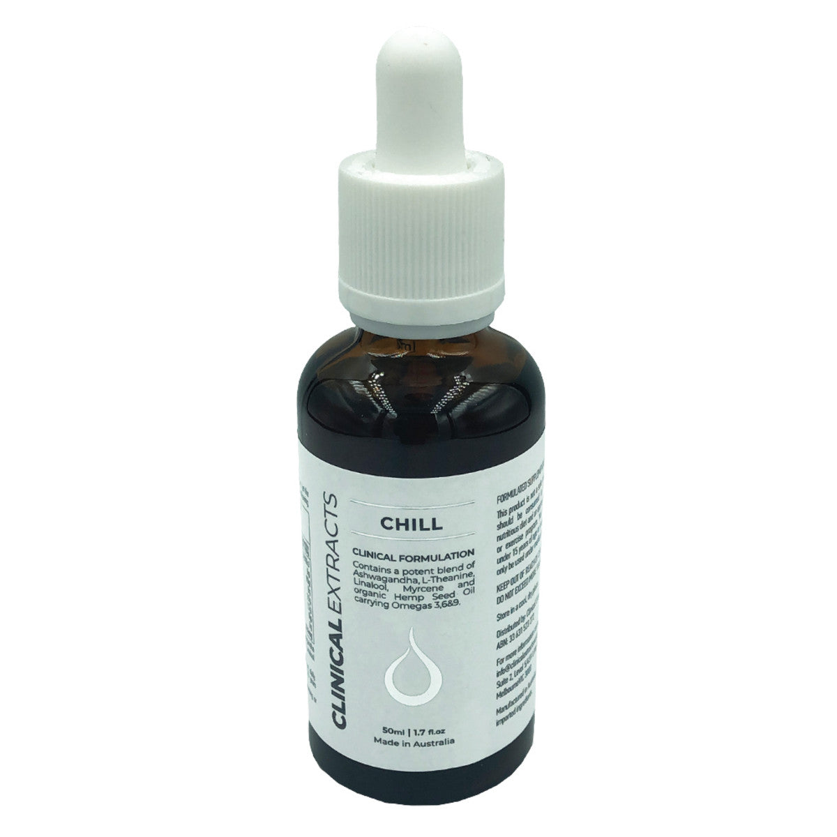 image of Clinical Extracts Clinical Formulation Chill 50ml with a white background
