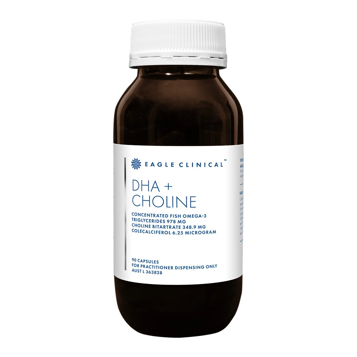image of Eagle Clinical DHA + Choline 90c on white background 