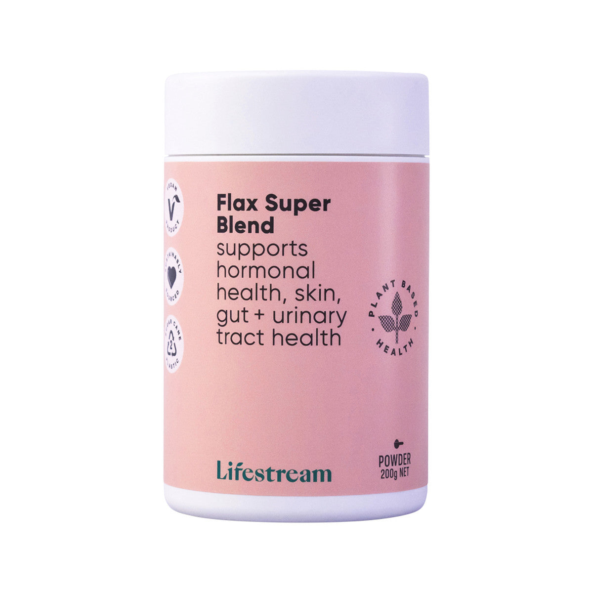image of Lifestream Flax Super Blend Powder 200g on white background