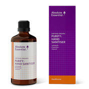 image of Absolute Essential Purify Hand Sanitiser 100ml on white background