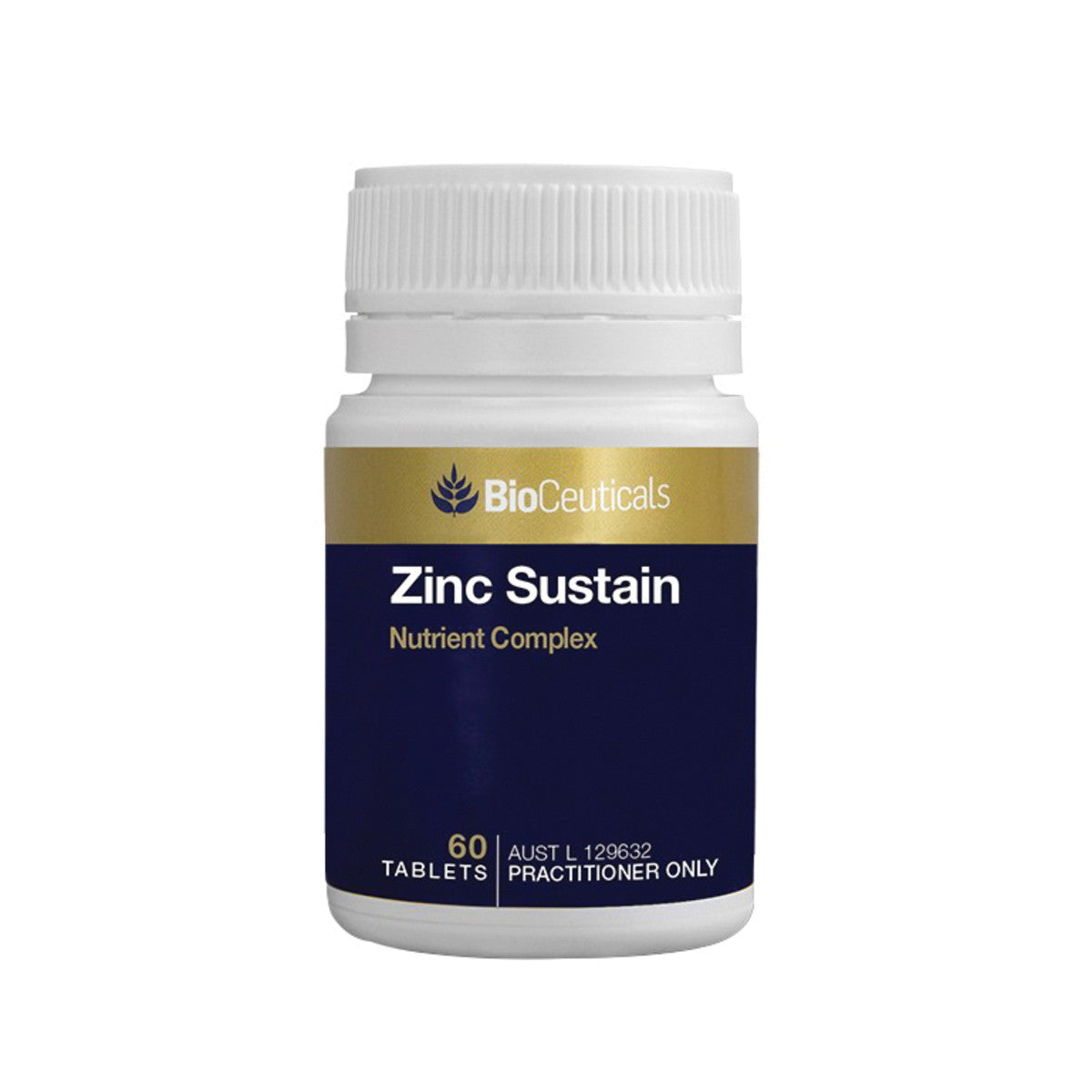 image of BioCeuticals Zinc Sustain 60t on white background 