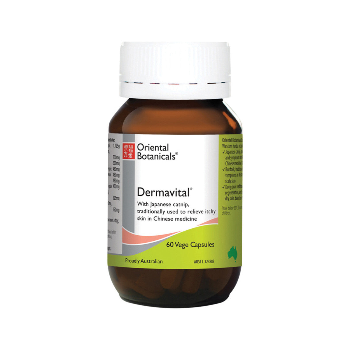image of Oriental Botanicals Dermavital 60c on white background 