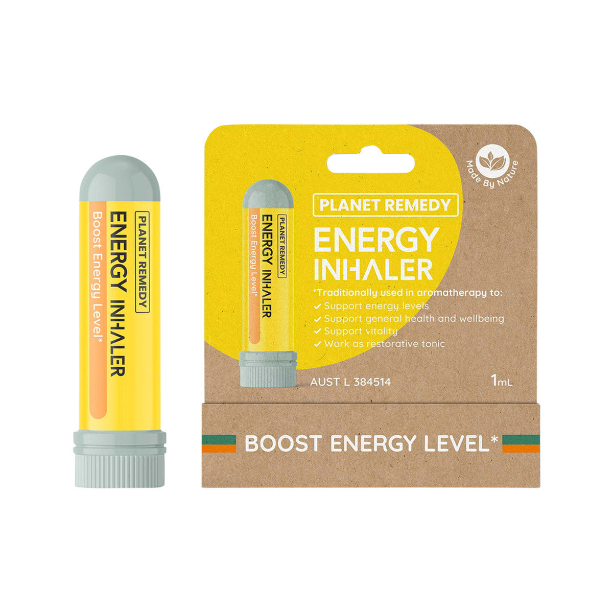 image of. Planet Remedy Energy Inhaler 1ml on white background