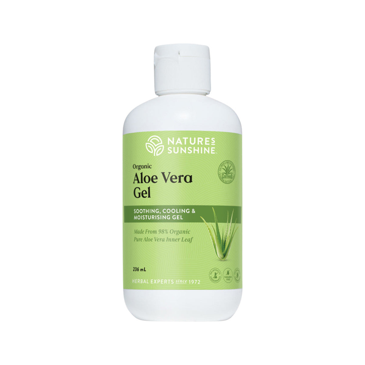 image of Nature's Sunshine Aloe Vera Gel 236ml on white background 