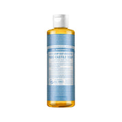 image of Dr. Bronner's Pure-Castile Soap Liquid (Hemp 18-in-1) Baby Unscented 237ml on white background 